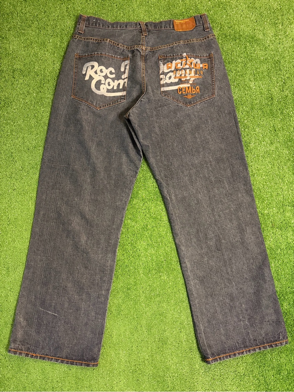 Y2K Rocawear Super Baggy Embroidered Jeans 38x33